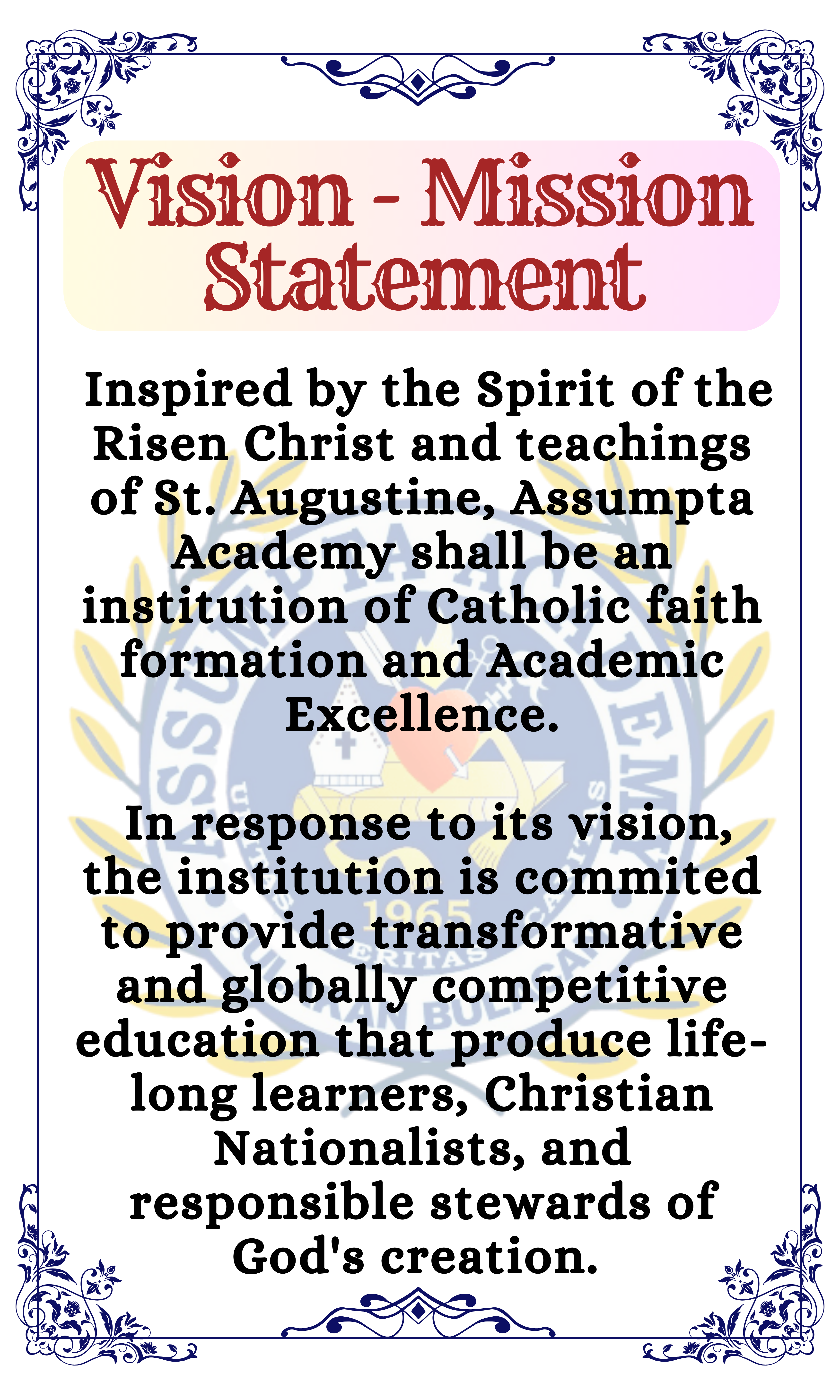 Vision and Mission Statement